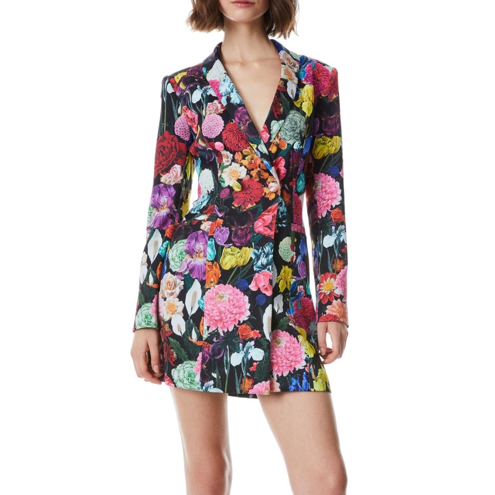 Alice + Olivia Latoya Long Sleeve Blazer Minidress NWT - Picture 2 of 13